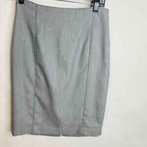 White House Black Market Gray Pencil Skirt Sz 0